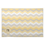 Yellow/Gray Chevron Zigzag Placemat