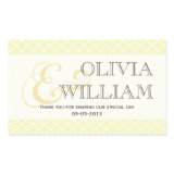 Yellow gray Moroccan tile ampersand wedding favor Rectangular Sticker