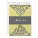 "yellow gray"  wedding ThankYou Cards Custom Invitation