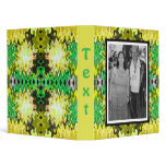 yellow green abstract binders