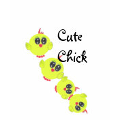 Yellow Green Baby Bird Tee Shirts