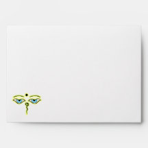 Yellow Green Buddha Eyes.png Envelopes