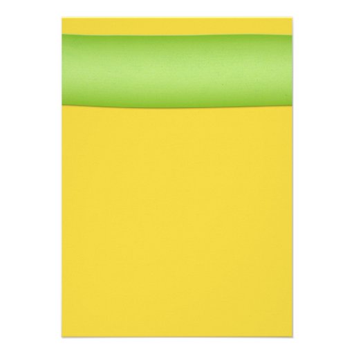 Yellow Green Daisy Floral Baby Shower Invitation