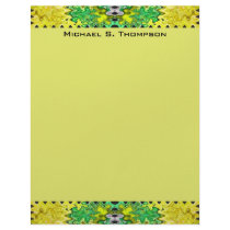 yellow green letterhead