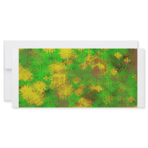 Yellow green texture rack card