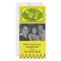 yellow green thank you photo cards by DonnaGraysonAbstract yellow green thank you photo cards