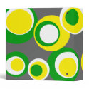 yellow green white dots
