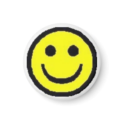 Yellow Happy Face Fridge Magnets by aphrica