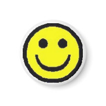 Yellow Happy Face magnets by aphrica Yellow Happy Face magnets