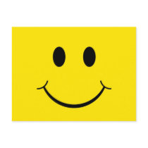 Yellow Happy Face postcards