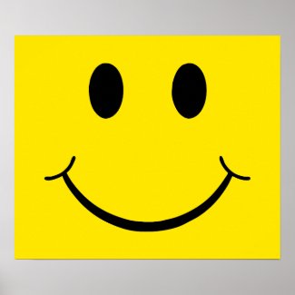 Yellow Happy Face zazzle_print