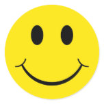 Yellow Happy Face stickers