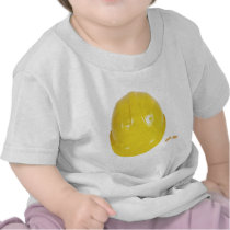 Yellow Hardhat and Earplugs t-shirts by claricardoza Yellow Hardhat and Earplugs t-shirts