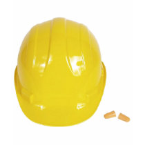 Yellow Hardhat and Earplugs t-shirts by claricardoza Yellow Hardhat and Earplugs t-shirts