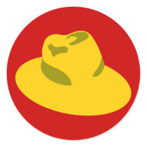 YELLOW HAT RED HAT stickers by Sofia_Youshi YELLOW HAT RED HAT stickers