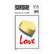 Yellow heart stamp