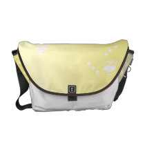 Yellow Hearts Rickshaw Messenger Bag rickshaw messenger bags