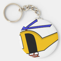 Yellow Helicopter Keychains