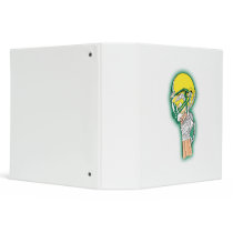 yellow helmet winner vinyl binder