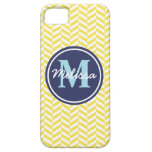 Yellow Herringbone iPhone 5 Cases