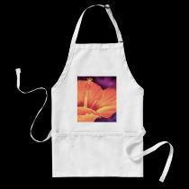 Yellow Hibiscus Art Flower Painting - Multi aprons