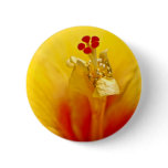 Yellow Hibiscus Button
