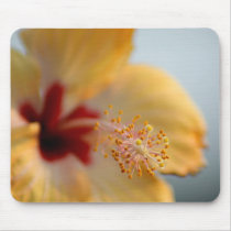 Yellow hibiscus flower mousepad by cshubhra Yellow hibiscus flower mousepad