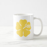 yellow hibiscus flower mug