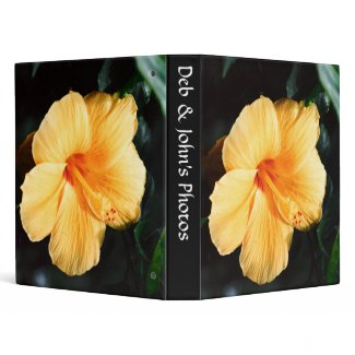 Yellow Hibiscus Photo Album Binder