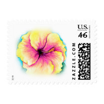 yellow hibiscus stamps