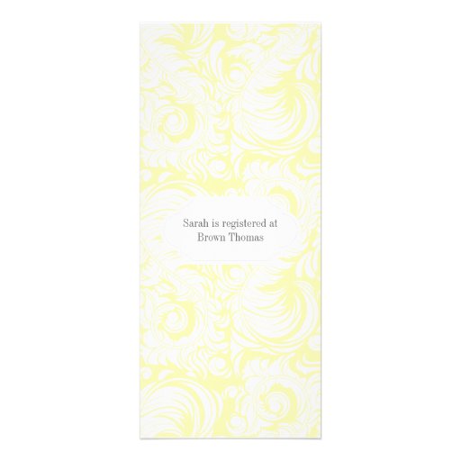 Yellow High Tea Bridal Shower Invitation