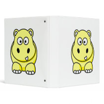 Yellow Hippo Binder