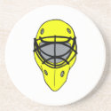 Yellow hockey mask
