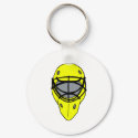 Yellow hockey mask