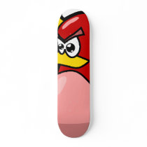 yellow horned red devil bat skateboard