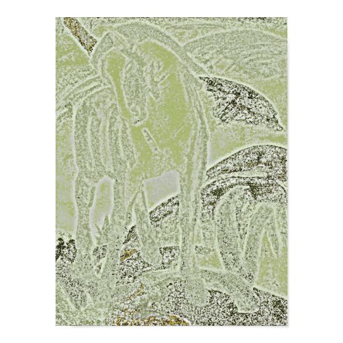 yellow horse2 print