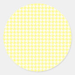 Yellow Houndstooth Stickers stickers