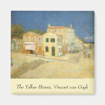 Yellow House, van Gogh, Vintage Impressionism Art Refrigerator Magnets