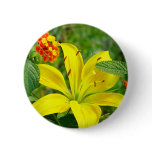 Yellow Hybrid Lilly Button