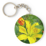 Yellow Hybrid Lilly Keychain