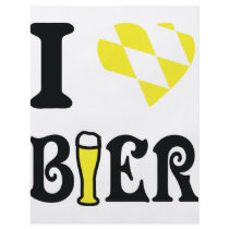 yellow I love Bier icon flyers