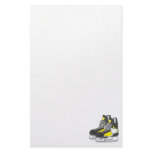 Yellow Ice Hockey Skates Customized Stationery