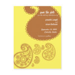 Yellow Indian Save the Date Yellow Indian Save the Date