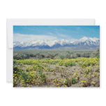 yellow Inyo County - Wildflowers and the Sierras f Custom Invites