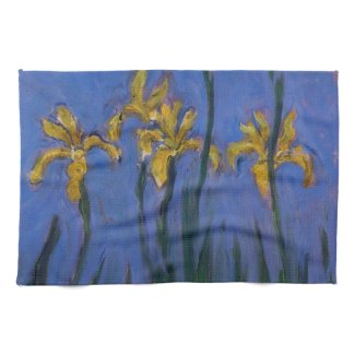 Yellow Irises Towels