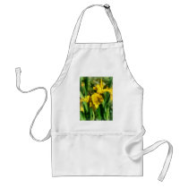 Yellow Japanese Irises aprons