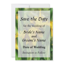 Yellow Japanese Irises invitations