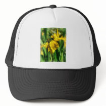 Yellow Japanese Irises hats