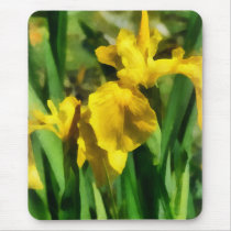 Yellow Japanese Irises mousepads