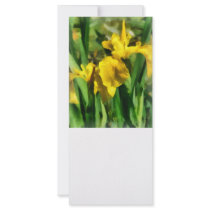 Yellow Japanese Irises rack cards